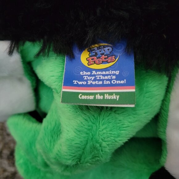 Flip Pets Caesar Husky Dog Bubba Alligator 21 in Plush 2 in 1 Stuffed Animal Toy - Picture 6 of 7